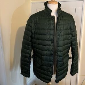 Men’s Gant, Madison Quilter, Size XL, Hunter Green with plaid liner.